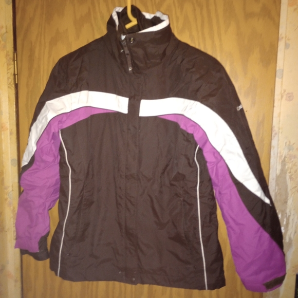 Columbia Brown Interchange Jacket 2 In One Waterproof Women's Size Small - Picture 1 of 16